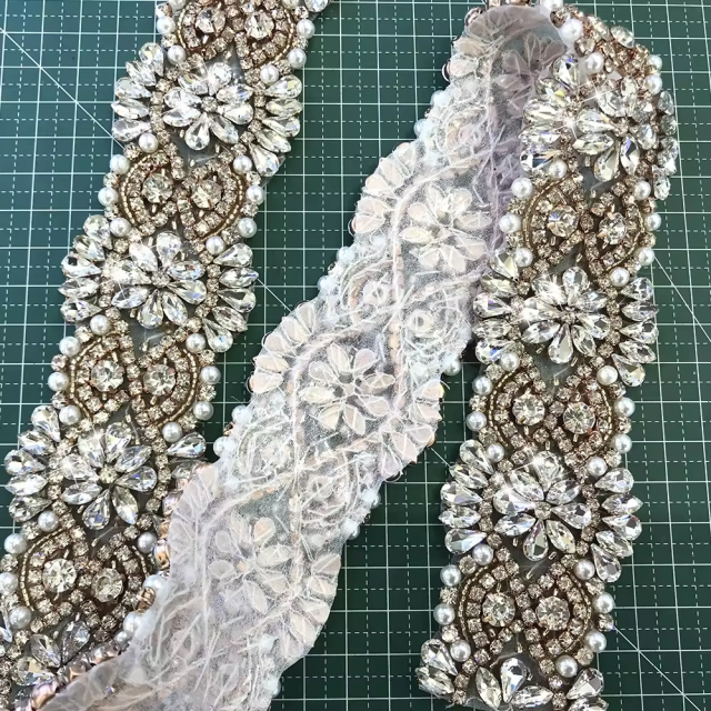 Bead Pearl Crystal Applique Trim Manufacturer