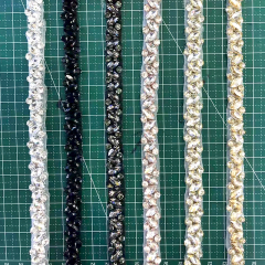 Pearl Bead Rhinestone Applique Trimming Wholesale