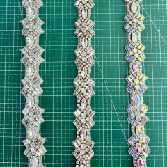 Pearl Bead Rhinestone Applique Trimming Wholesale
