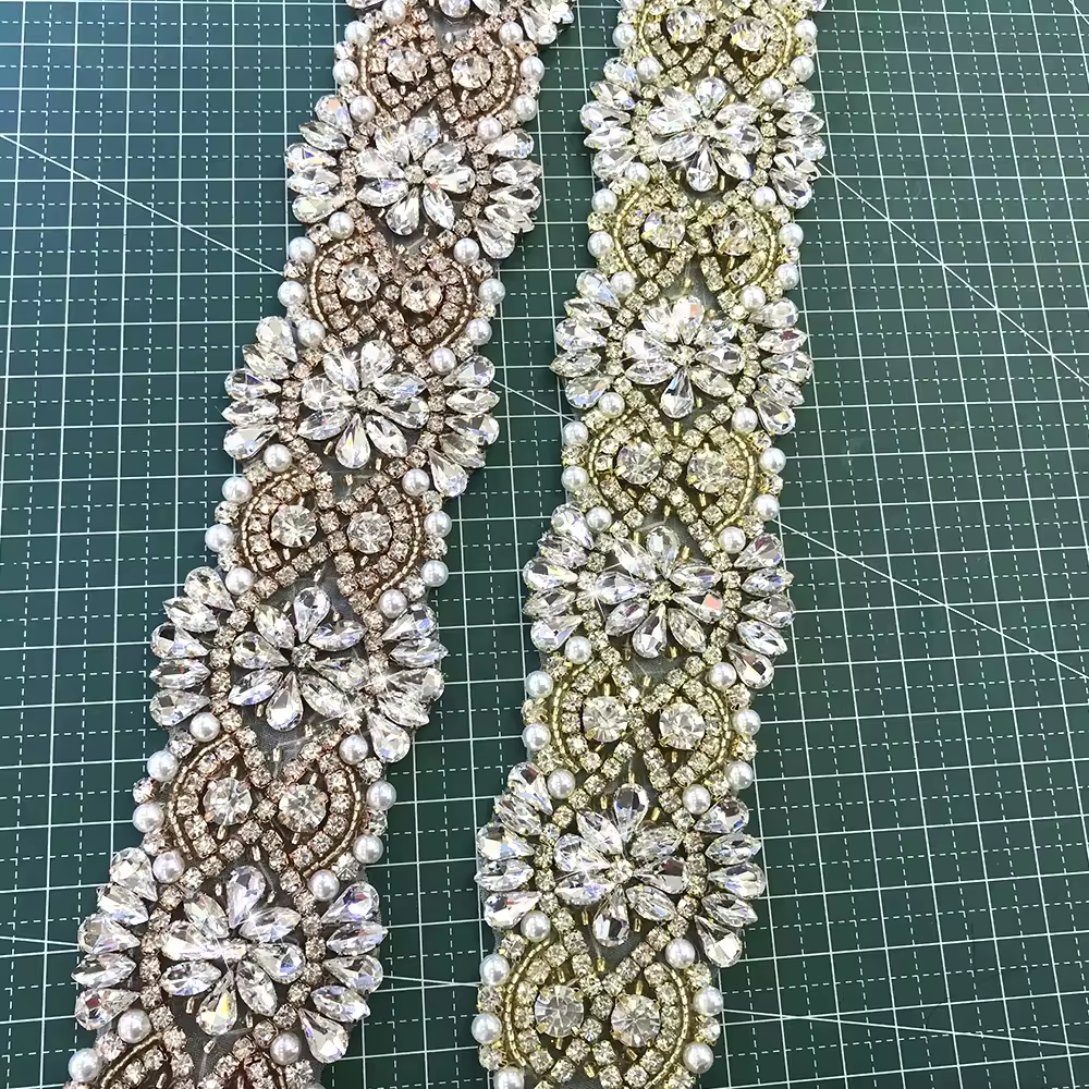 Bead Pearl Crystal Applique Trim Manufacturer