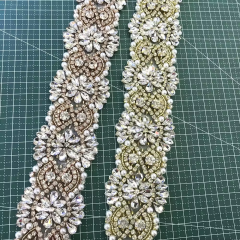 Bead Pearl Crystal Applique Trim Manufacturer