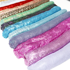 Colorful Metallic Sequin Mesh Fabric Wholesale