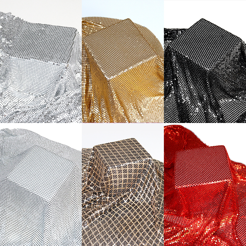 Colorful Metallic Sequin Mesh Fabric Wholesale