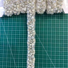 Pearl Bead Rhinestone Applique Trimming Wholesale