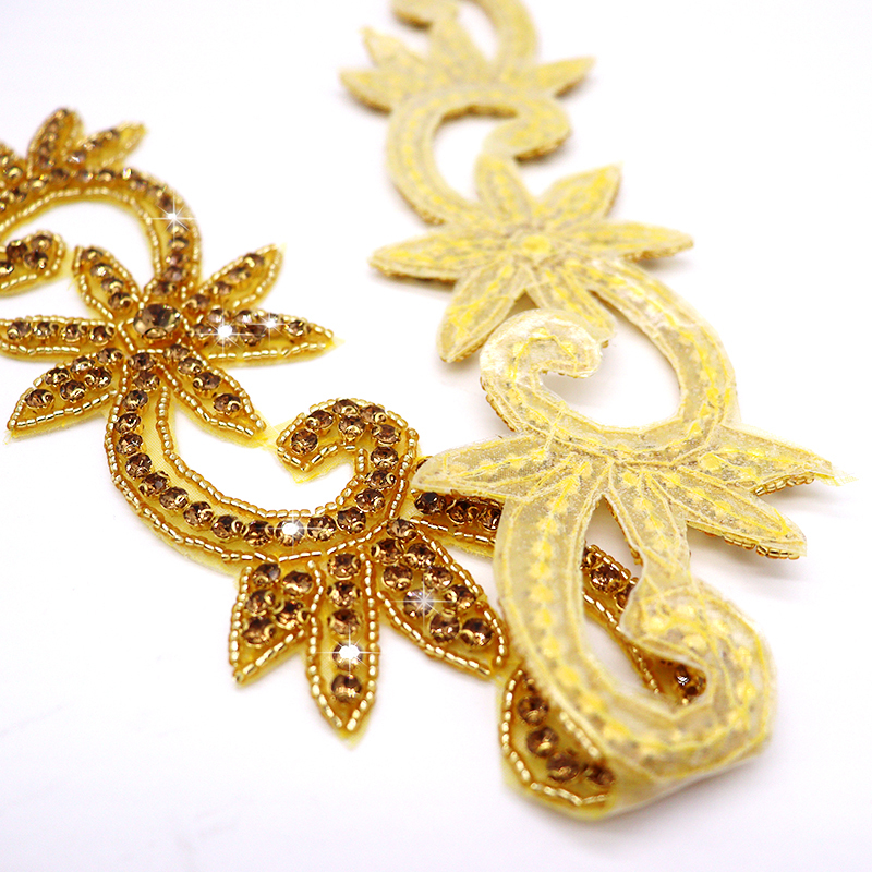 Beaded Crystal Applique Trimming Exporter