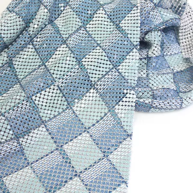 Multi Pattern Metallic Sequin Mesh Fabric Factory