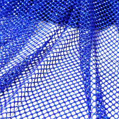 SS10 Deep Blue AB Crystal Mesh Fabric Supplier