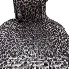 Black & White Chainmail Mesh Sequin Fabric Wholesale