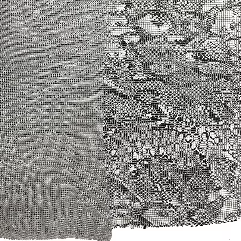 Multi Pattern Metallic Sequin Mesh Fabric Factory