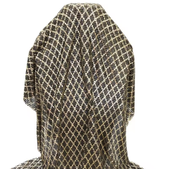 Multi Pattern Metallic Sequin Mesh Fabric Factory