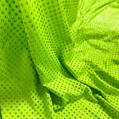 SS10 180g Light Green Crystal Fabric Supplier