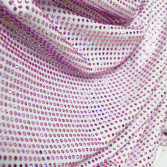 SS10 Light Pink AB Crystal Fabric Manufacturer