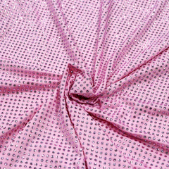 SS10 180g Light Pink Rhinestone Fabric Factory