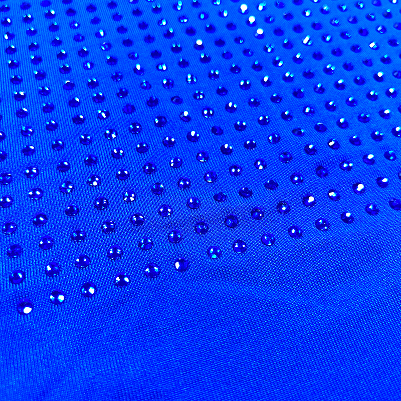 SS10 180g Dark Blue Rhinestone Fabric Factory