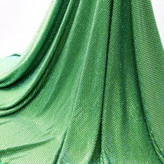 SS10 Light Green AB Crystal Fabric Custom