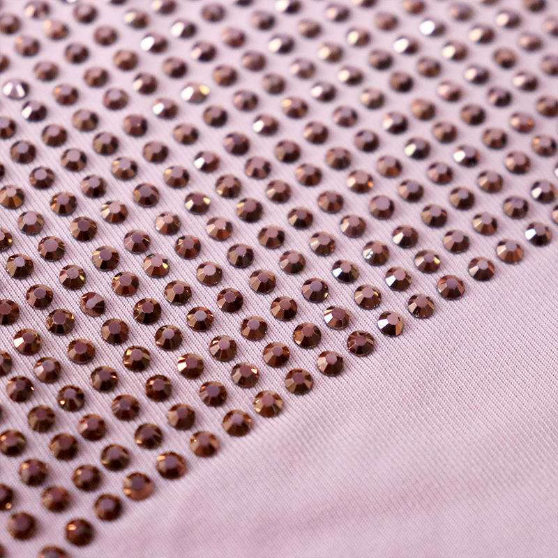 SS10 Rose Gold Crystal Fabric Exporter