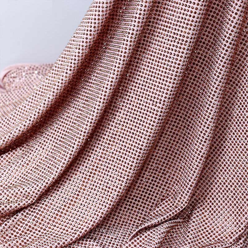 SS10 Rose Gold Crystal Fabric Exporter