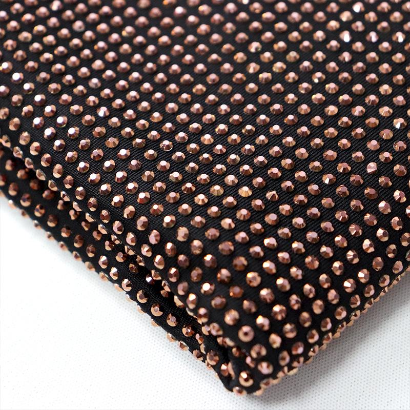 SS10 Rose Gold Crystal Fabric Wholesale