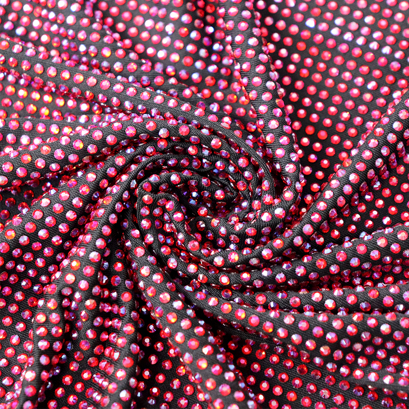 SS10 Red AB Crystal Fabric Factory
