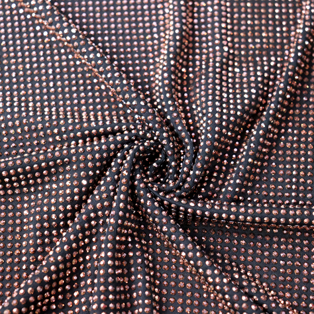 SS10 Rose Gold Crystal Fabric Wholesale