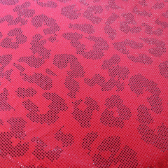 SS10 Leopard Pattern Mix Color Rhinestone Fabric Factory