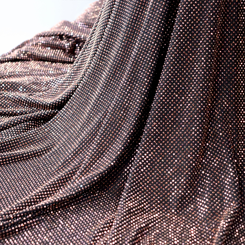 SS10 Rose Gold Crystal Fabric Wholesale