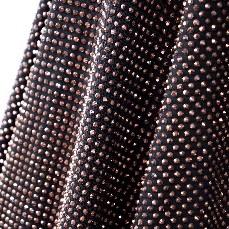 SS10 Rose Gold Crystal Fabric Wholesale