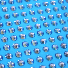 SS34 200g Lake Blue AB Crystal Fabric Supplier