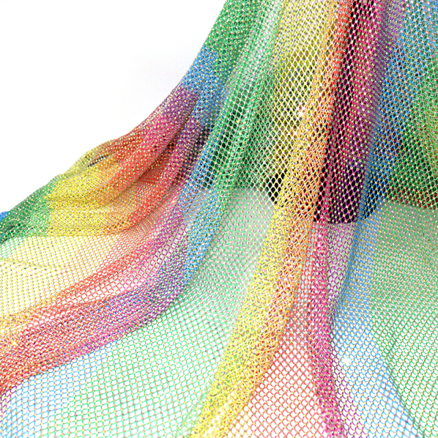 SS10 White AB Crystal Mesh Fabric Manufacturer