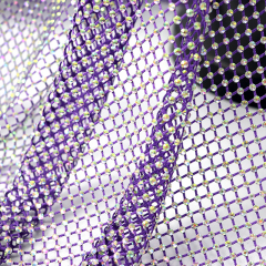 SS10 White AB Crystal Mesh Fabric Wholesale