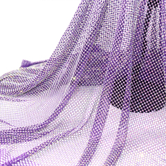 SS10 White AB Crystal Mesh Fabric Wholesale
