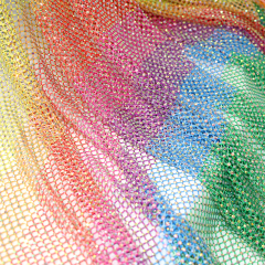 SS10 White AB Crystal Mesh Fabric Manufacturer