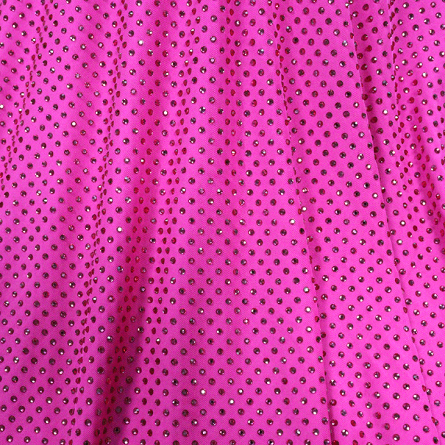 SS10 180g Rose Red Crystal Fabric Exporter