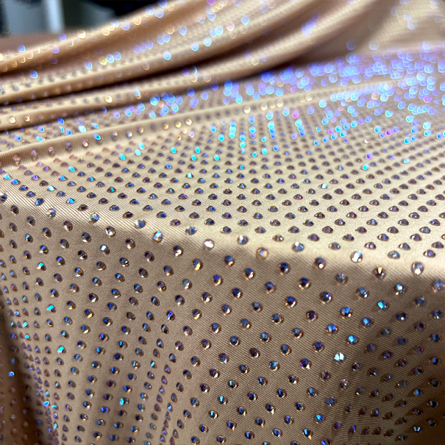 SS10 180g Champagne AB Crystal Fabric Factory