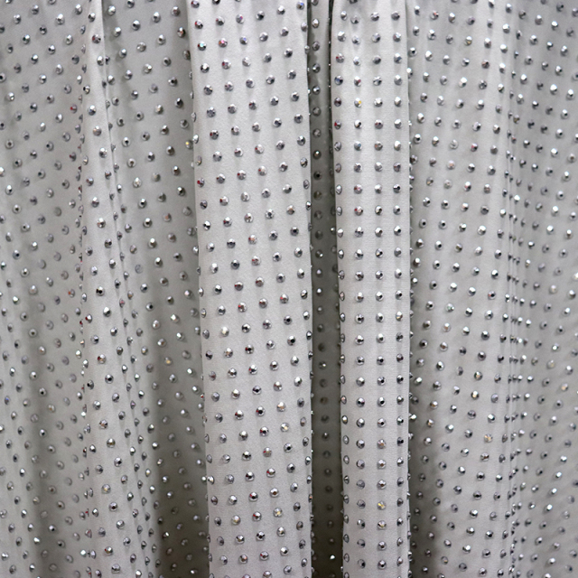 SS10 Mineral Silver Rhinestone Fabric Supplier