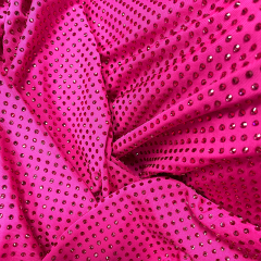 SS10 Rose Red Rhinestone Fabric Manufacturer