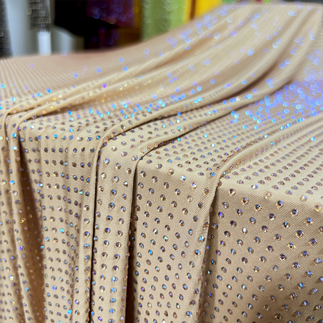 SS10 180g Champagne AB Crystal Fabric Factory