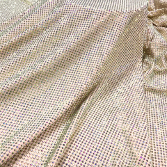SS10 230g White AB Rhinestone Fabric Exporter