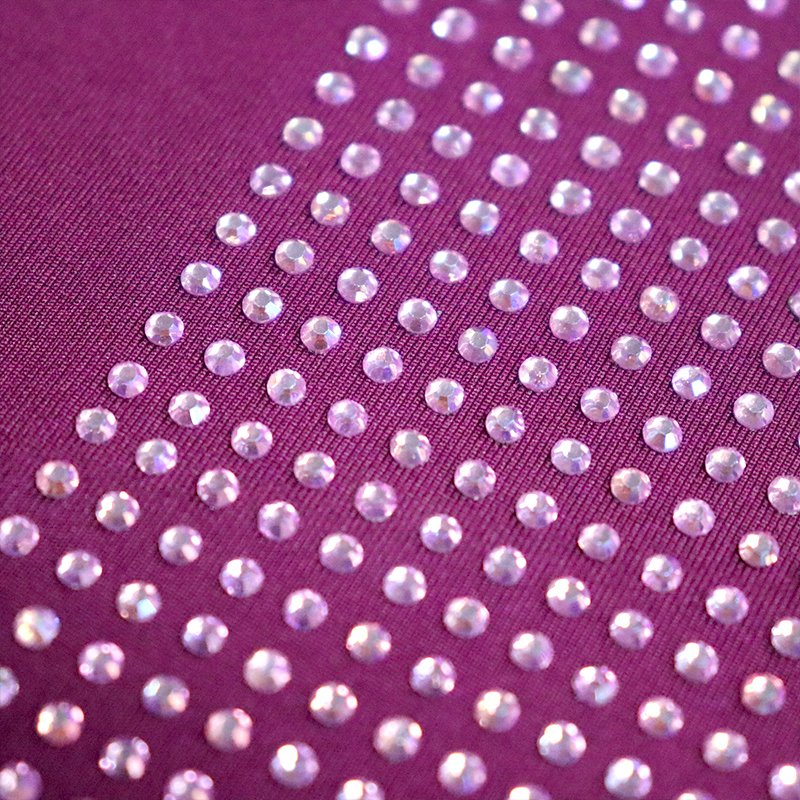 SS10 Light Pink AB Crystal Fabric Manufacturer