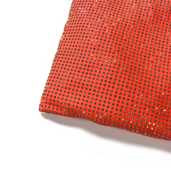 SS10 White AB Rhinestone Fabric Factory