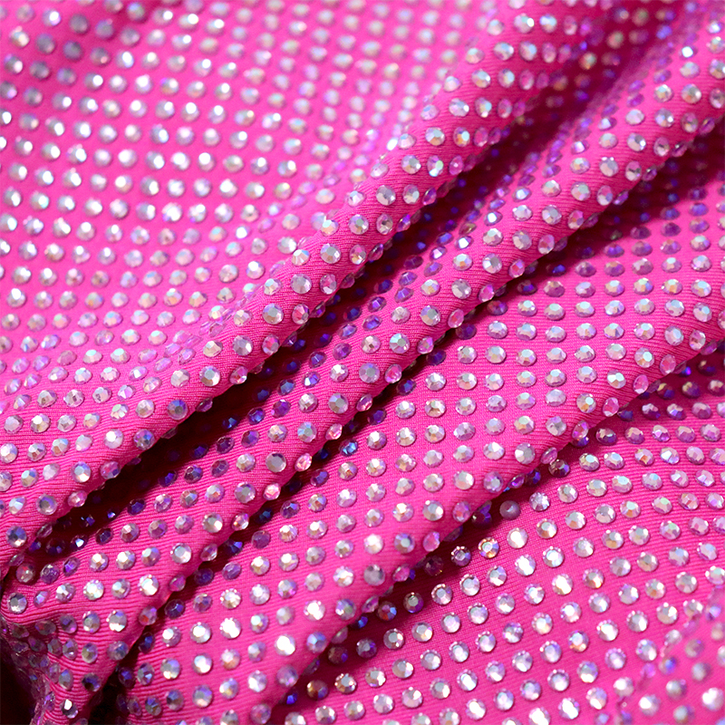 SS10 Light Pink AB Crystal Fabric Exporter