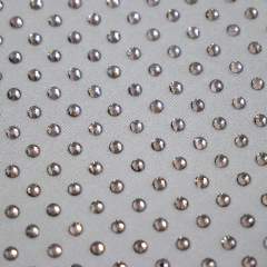 SS10 Transparent Grey Crystal Fabric Factory