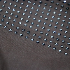 SS10 Mineral Black Rhinestone Fabric Supplier