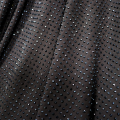 SS10 Mineral Black Rhinestone Fabric Supplier