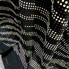 SS10 Zebra Pattern Mix Color Crystal Fabric Manufacturer