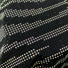 SS10 Zebra Pattern Mix Color Crystal Fabric Manufacturer