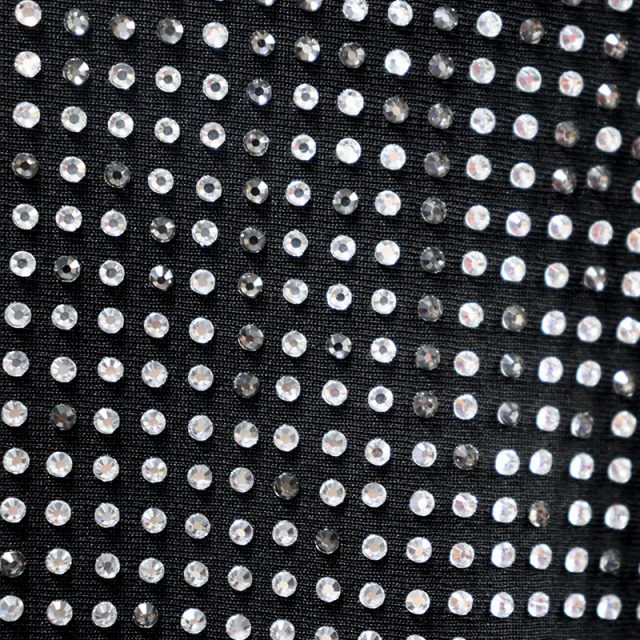SS10 Gradient Color Rhinestone Fabric Custom