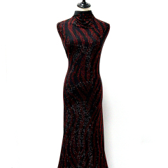 SS10 Zebra Pattern Mix Color Rhinestone Fabric Factory