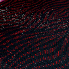 SS10 Zebra Pattern Mix Color Rhinestone Fabric Factory