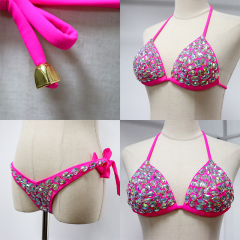 Luxury Hand Sewn Rhinestone Bikini Set Wholesale